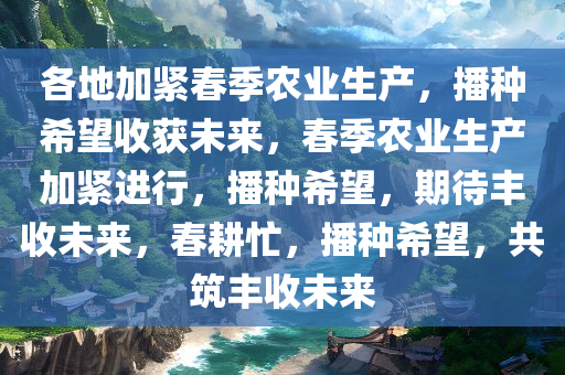 各地加紧春季农业生产，播种希望收获未来，春季农业生产加紧进行，播种希望，期待丰收未来，春耕忙，播种希望，共筑丰收未来