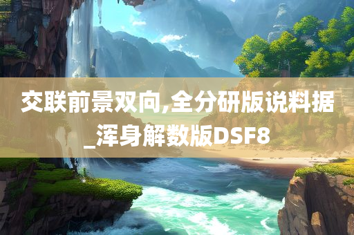 交联前景双向,全分研版说料据_浑身解数版DSF8