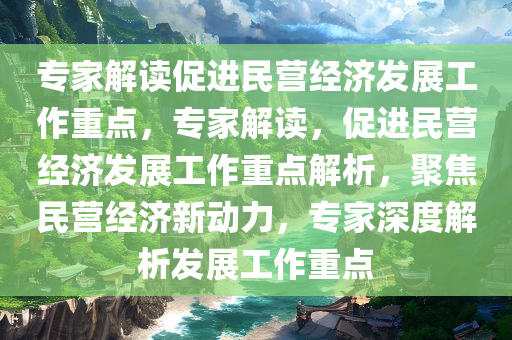 专家解读促进民营经济发展工作重点，专家解读，促进民营经济发展工作重点解析，聚焦民营经济新动力，专家深度解析发展工作重点