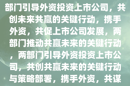 两部门引导外资投资上市公司，共创共赢未来的关键举措，两部门引导外资投资上市公司，共创未来共赢的关键行动，携手外资，共促上市公司发展，两部门推动共赢未来的关键行动，两部门引导外资投资上市公司，共创共赢未来的关键行动与策略部署，携手外资，共谋发展，两部门推动上市公司共赢未来关键行动解读