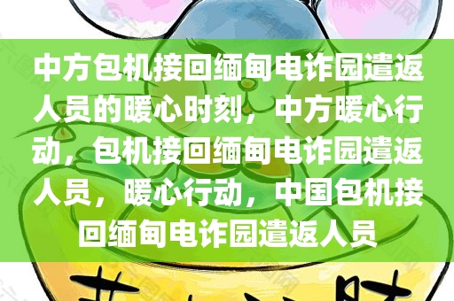 中方包机接回缅甸电诈园遣返人员的暖心时刻，中方暖心行动，包机接回缅甸电诈园遣返人员，暖心行动，中国包机接回缅甸电诈园遣返人员