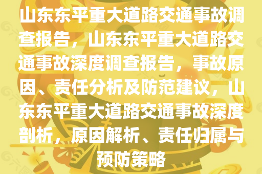 山东东平重大道路交通事故调查报告，山东东平重大道路交通事故深度调查报告，事故原因、责任分析及防范建议，山东东平重大道路交通事故深度剖析，原因解析、责任归属与预防策略