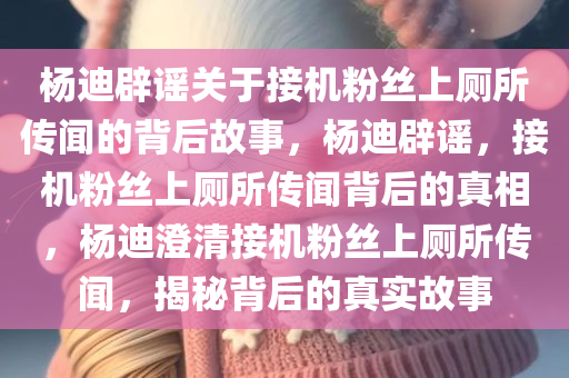 杨迪辟谣关于接机粉丝上厕所传闻的背后故事，杨迪辟谣，接机粉丝上厕所传闻背后的真相，杨迪澄清接机粉丝上厕所传闻，揭秘背后的真实故事