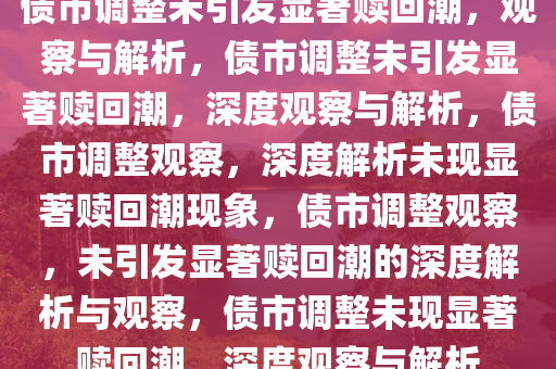 债市调整未引发显著赎回潮，观察与解析，债市调整未引发显著赎回潮，深度观察与解析，债市调整观察，深度解析未现显著赎回潮现象，债市调整观察，未引发显著赎回潮的深度解析与观察，债市调整未现显著赎回潮，深度观察与解析