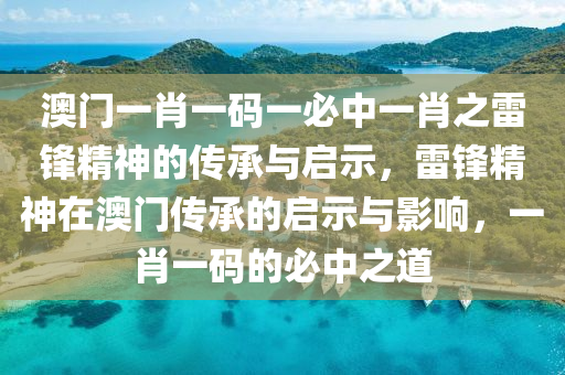 澳门一肖一码一必中一肖之雷锋精神的传承与启示，雷锋精神在澳门传承的启示与影响，一肖一码的必中之道