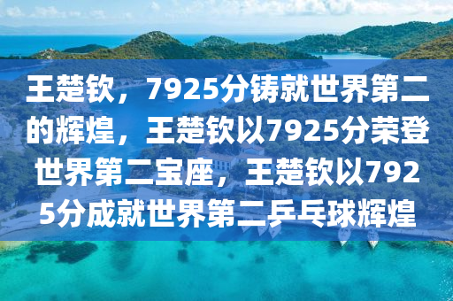 王楚钦，7925分铸就世界第二的辉煌，王楚钦以7925分荣登世界第二宝座，王楚钦以7925分成就世界第二乒乓球辉煌