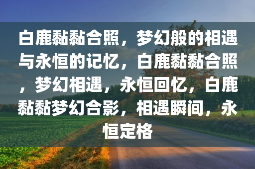 白鹿黏黏合照，梦幻般的相遇与永恒的记忆，白鹿黏黏合照，梦幻相遇，永恒回忆，白鹿黏黏梦幻合影，相遇瞬间，永恒定格