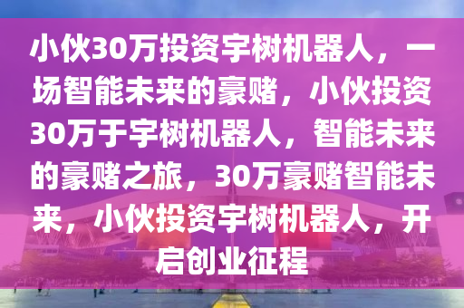 小伙30万投资宇树机器人，一场智能未来的豪赌，小伙投资30万于宇树机器人，智能未来的豪赌之旅，30万豪赌智能未来，小伙投资宇树机器人，开启创业征程