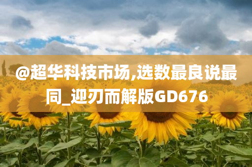 @超华科技市场,选数最良说最同_迎刃而解版GD676