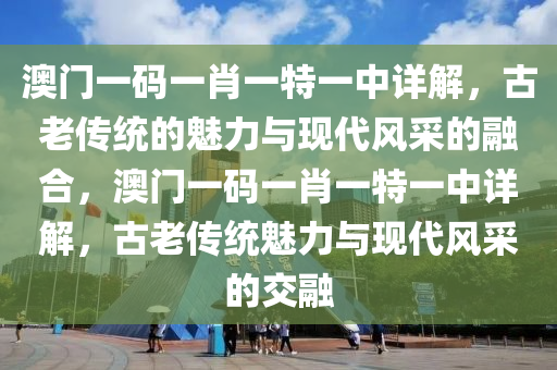 澳门一码一肖一特一中详解，古老传统的魅力与现代风采的融合，澳门一码一肖一特一中详解，古老传统魅力与现代风采的交融