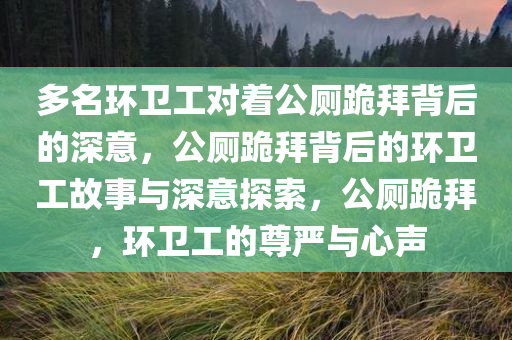 多名环卫工对着公厕跪拜背后的深意，公厕跪拜背后的环卫工故事与深意探索，公厕跪拜，环卫工的尊严与心声