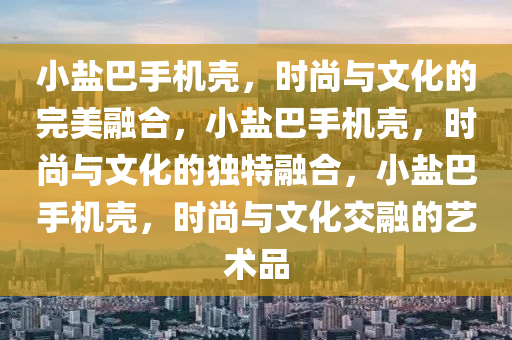 小盐巴手机壳，时尚与文化的完美融合，小盐巴手机壳，时尚与文化的独特融合，小盐巴手机壳，时尚与文化交融的艺术品