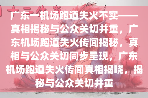 广东一机场跑道失火不实——真相揭秘与公众关切并重，广东机场跑道失火传闻揭秘，真相与公众关切同步呈现，广东机场跑道失火传闻真相揭晓，揭秘与公众关切并重