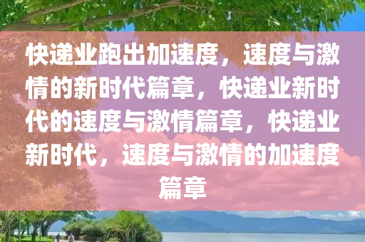 快递业跑出加速度，速度与激情的新时代篇章，快递业新时代的速度与激情篇章，快递业新时代，速度与激情的加速度篇章