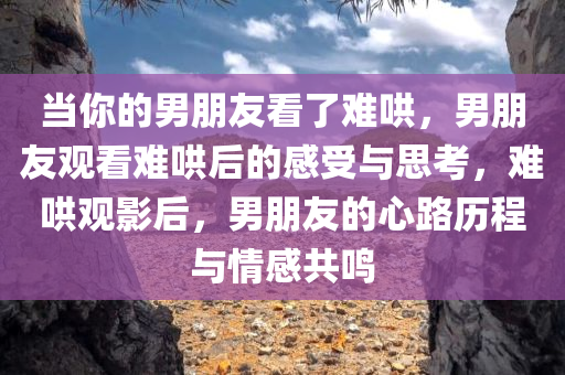 当你的男朋友看了难哄，男朋友观看难哄后的感受与思考，难哄观影后，男朋友的心路历程与情感共鸣