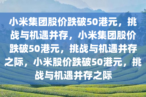 小米集团股价跌破50港元，挑战与机遇并存，小米集团股价跌破50港元，挑战与机遇并存之际，小米股价跌破50港元，挑战与机遇并存之际