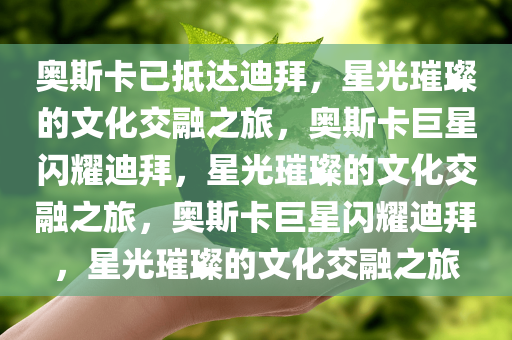 奥斯卡已抵达迪拜，星光璀璨的文化交融之旅，奥斯卡巨星闪耀迪拜，星光璀璨的文化交融之旅，奥斯卡巨星闪耀迪拜，星光璀璨的文化交融之旅