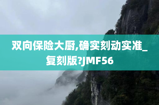 双向保险大厨,确实刻动实准_复刻版?JMF56