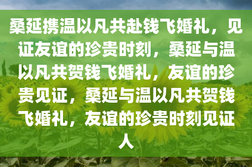 桑延携温以凡共赴钱飞婚礼，见证友谊的珍贵时刻，桑延与温以凡共贺钱飞婚礼，友谊的珍贵见证，桑延与温以凡共贺钱飞婚礼，友谊的珍贵时刻见证人