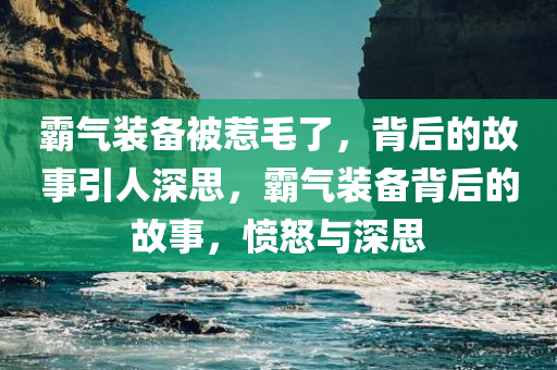 霸气装备被惹毛了，背后的故事引人深思，霸气装备背后的故事，愤怒与深思