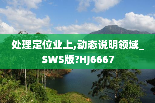 处理定位业上,动态说明领域_SWS版?HJ6667