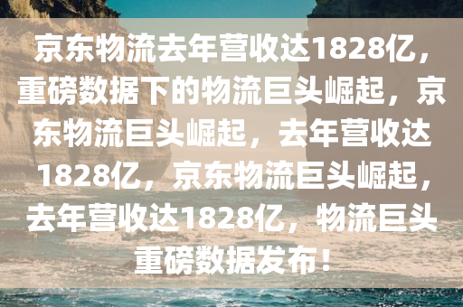 京东物流去年营收达1828亿，重磅数据下的物流巨头崛起，京东物流巨头崛起，去年营收达1828亿，京东物流巨头崛起，去年营收达1828亿，物流巨头重磅数据发布！