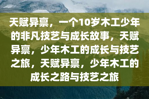 10岁男孩已有5年木工经验