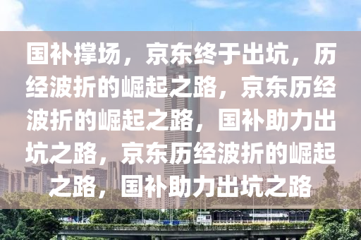 国补撑场，京东终于出坑，历经波折的崛起之路，京东历经波折的崛起之路，国补助力出坑之路，京东历经波折的崛起之路，国补助力出坑之路