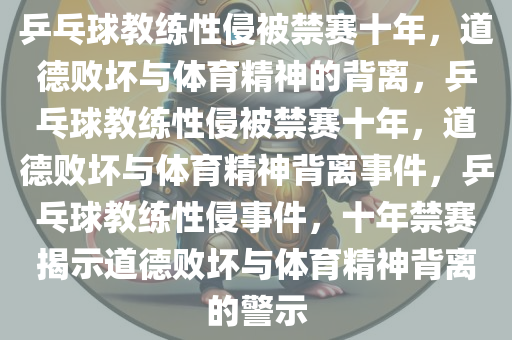 乒乓球教练性侵被禁赛十年，道德败坏与体育精神的背离，乒乓球教练性侵被禁赛十年，道德败坏与体育精神背离事件，乒乓球教练性侵事件，十年禁赛揭示道德败坏与体育精神背离的警示