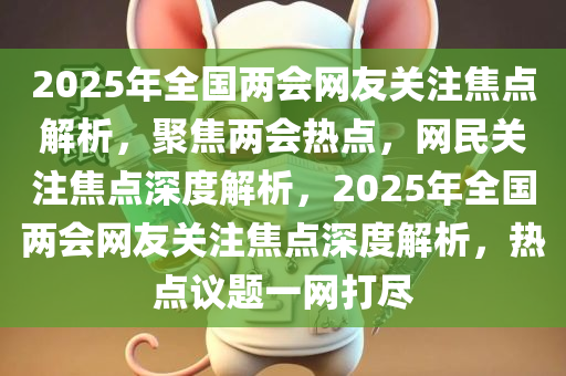 2025年全国两会网友关注焦点解析，聚焦两会热点，网民关注焦点深度解析，2025年全国两会网友关注焦点深度解析，热点议题一网打尽