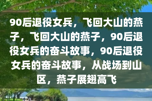 90后退役女兵，飞回大山的燕子，飞回大山的燕子，90后退役女兵的奋斗故事，90后退役女兵的奋斗故事，从战场到山区，燕子展翅高飞