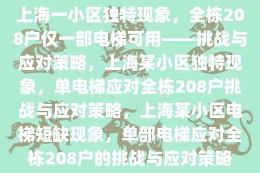 上海一小区全栋208户仅一部电梯可用