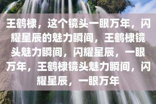 王鹤棣，这个镜头一眼万年，闪耀星辰的魅力瞬间，王鹤棣镜头魅力瞬间，闪耀星辰，一眼万年，王鹤棣镜头魅力瞬间，闪耀星辰，一眼万年