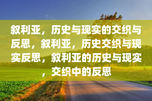 叙利亚，历史与现实的交织与反思，叙利亚，历史交织与现实反思，叙利亚的历史与现实，交织中的反思