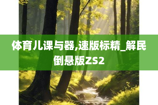 体育儿课与器,速版标精_解民倒悬版ZS2