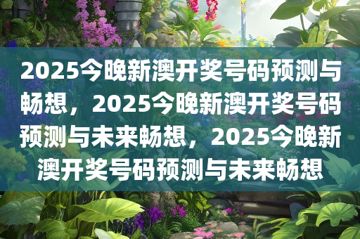 2025今晚新澳开奖号码预测与畅想，2025今晚新澳开奖号码预测与未来畅想，2025今晚新澳开奖号码预测与未来畅想