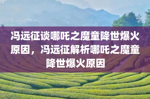 冯远征谈哪吒之魔童降世爆火原因，冯远征解析哪吒之魔童降世爆火原因