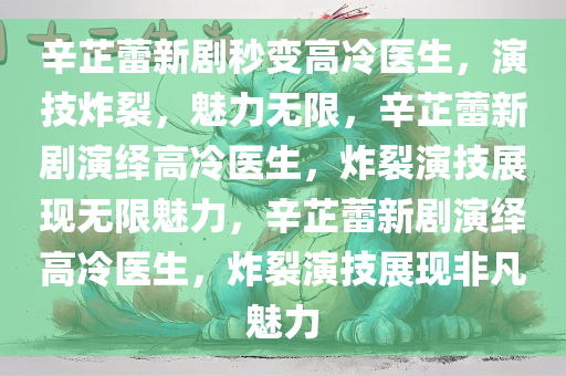 辛芷蕾新剧秒变高冷医生，演技炸裂，魅力无限，辛芷蕾新剧演绎高冷医生，炸裂演技展现无限魅力，辛芷蕾新剧演绎高冷医生，炸裂演技展现非凡魅力