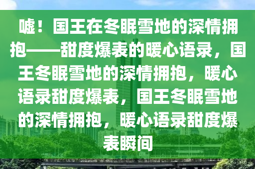 嘘！国王在冬眠雪地的深情拥抱——甜度爆表的暖心语录，国王冬眠雪地的深情拥抱，暖心语录甜度爆表，国王冬眠雪地的深情拥抱，暖心语录甜度爆表瞬间