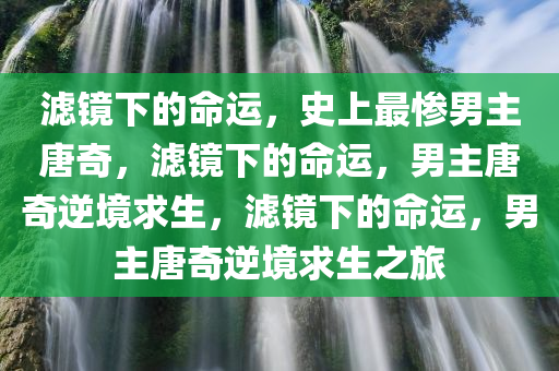 滤镜下的命运，史上最惨男主唐奇，滤镜下的命运，男主唐奇逆境求生，滤镜下的命运，男主唐奇逆境求生之旅