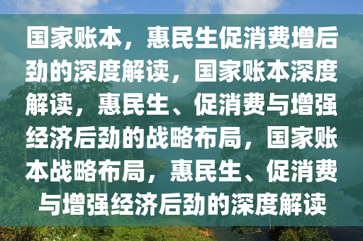 国家账本，惠民生促消费增后劲的深度解读，国家账本深度解读，惠民生、促消费与增强经济后劲的战略布局，国家账本战略布局，惠民生、促消费与增强经济后劲的深度解读