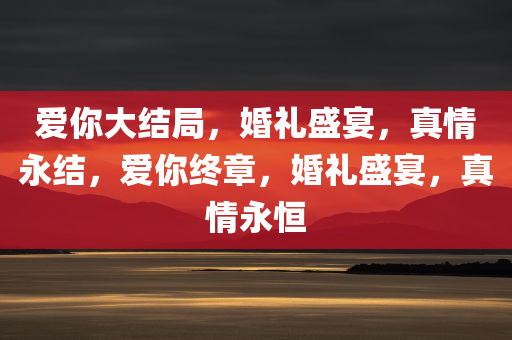 爱你大结局，婚礼盛宴，真情永结，爱你终章，婚礼盛宴，真情永恒