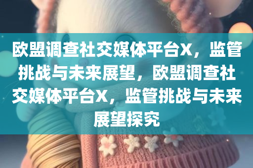 欧盟调查社交媒体平台X，监管挑战与未来展望，欧盟调查社交媒体平台X，监管挑战与未来展望探究