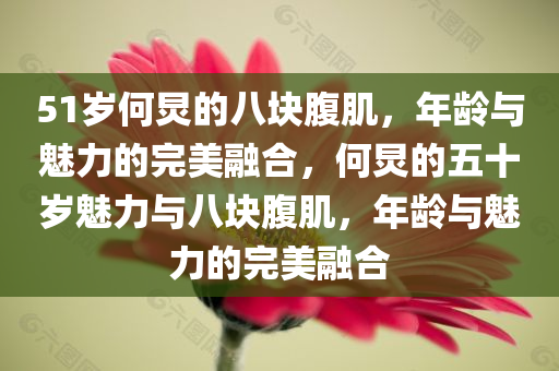 51岁何炅的八块腹肌，年龄与魅力的完美融合，何炅的五十岁魅力与八块腹肌，年龄与魅力的完美融合