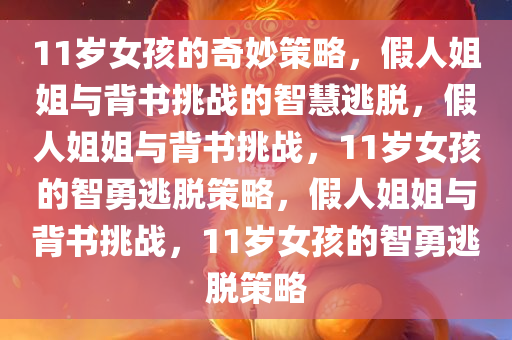 11岁女孩的奇妙策略，假人姐姐与背书挑战的智慧逃脱，假人姐姐与背书挑战，11岁女孩的智勇逃脱策略，假人姐姐与背书挑战，11岁女孩的智勇逃脱策略