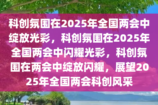 科创氛围在2025年全国两会中绽放光彩，科创氛围在2025年全国两会中闪耀光彩，科创氛围在两会中绽放闪耀，展望2025年全国两会科创风采