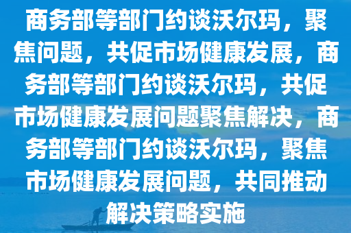 商务部等部门约谈沃尔玛，聚焦问题，共促市场健康发展，商务部等部门约谈沃尔玛，共促市场健康发展问题聚焦解决，商务部等部门约谈沃尔玛，聚焦市场健康发展问题，共同推动解决策略实施