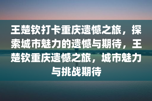 王楚钦打卡重庆遗憾之旅，探索城市魅力的遗憾与期待，王楚钦重庆遗憾之旅，城市魅力与挑战期待