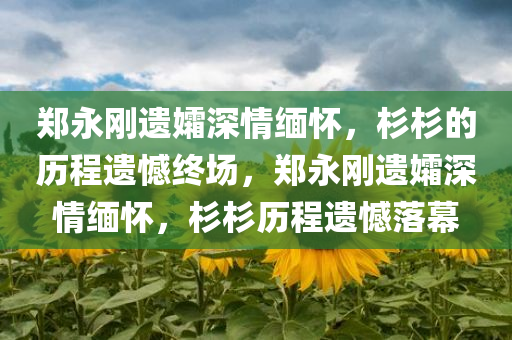 郑永刚遗孀深情缅怀，杉杉的历程遗憾终场，郑永刚遗孀深情缅怀，杉杉历程遗憾落幕