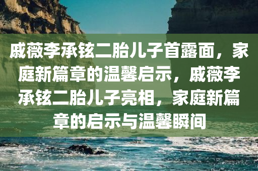 戚薇李承铉二胎儿子首露面，家庭新篇章的温馨启示，戚薇李承铉二胎儿子亮相，家庭新篇章的启示与温馨瞬间